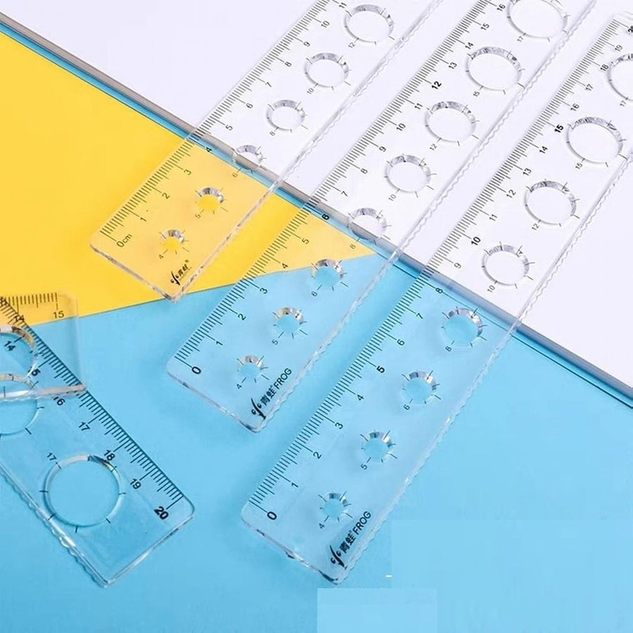 Flexible Ruler, Rulers Scale Bendable Flexible Rubber Rulers Transparent Shatterproof Straight Plastic Ruler Classroom Or Rulers Measuring Precise Drafting for Draw