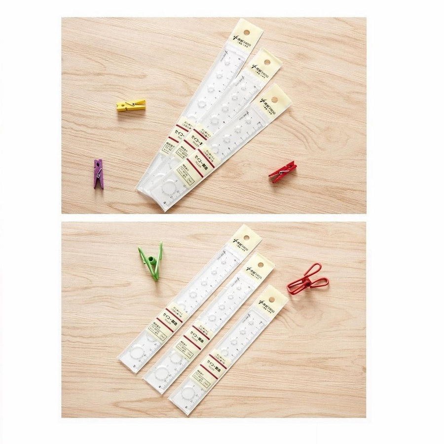 Flexible Ruler, Rulers Scale Bendable Flexible Rubber Rulers Transparent Shatterproof Straight Plastic Ruler Classroom Or Rulers Measuring Precise Drafting for Draw