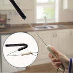 Dryer Cleaner Vent Brush - 75cm Long Flexible Dryer Vent Cleaner & Refrigerator Condenser Coil Brush Long Flexible Refrigerator Coil Cleaning Brush (29.53 Inch) \ufeff
