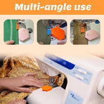 3 Pack Magnetic Seam Guide for Sewing Machine,2025 Upgraded Multifunctional Polygonal Hemmer Guide with Scale,Universal Sewing Accessory Supplies for Magnet Making Machines (3color)