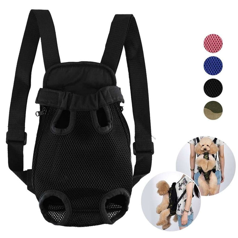 Pet Carrier Backpack Front Pack,Dog Cat Carrier Travel Bag Adjustable Straps Legs Out for Small Medium Pets (S,Pink)