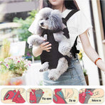 Pet Carrier Backpack Front Pack,Dog Cat Carrier Travel Bag Adjustable Straps Legs Out for Small Medium Pets (S,Pink)