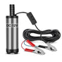 12V Fuel Transfer Pump,Mini Portable Stainless Steel On/Off Switch Oil Diesel Fuel Transfer Water Pump 12V 40mm
