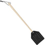 Heavy Duty Leather Fly Swatter with Wooden Handle - Durable Indoor/Outdoor Fly Killer with Hanging Rope for Home Kitchen Farm, Thick Leather Bug Zapper for Mosquitoes Insects Bees