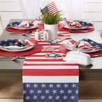 Woven Tabletop Collection,Indoor/Outdoor Placemat Set,Round,15" Diameter,Tango Red,6 Piece