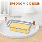 Butter & Cheese Slicer,Stainless Steel Multipurpose Food Cutter for Block butter,Butter Slicer Cut Into 1/4 Inch on Average,Dishwasher Safe