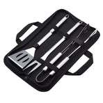 4-Piece Stainless Steel Barbeque Grilling Tool Set with Carry Bag,Grilling Accessories Bbq Tools Set,Grilling Accessories Bbq