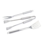 4-Piece Stainless Steel Barbeque Grilling Tool Set with Carry Bag,Grilling Accessories Bbq Tools Set,Grilling Accessories Bbq