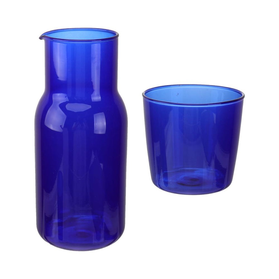 500ml Nightstand Water Carafe and Tumbler Glass Set - Bedside Pitcher for Drinking Water, Bedroom Hydration Accessory