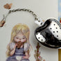 Stainless Steel Tea Infuser Mesh Heart Shaped Tea Strainer Spoon Sugar Flour Sifters Filters Tea Interval Diffuser for Loose Leaf, Spices, Seasonings,Easy Brewing, No Loose Leaves