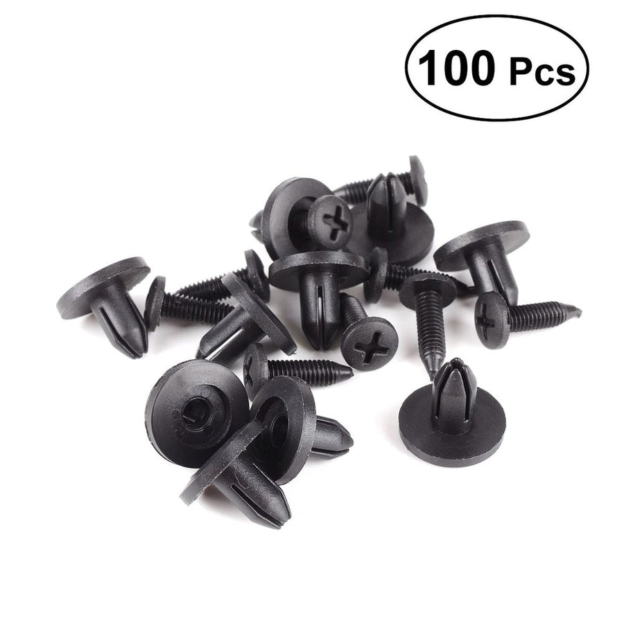 100x Universal Plastic Bumper Fastener Clips for Cars