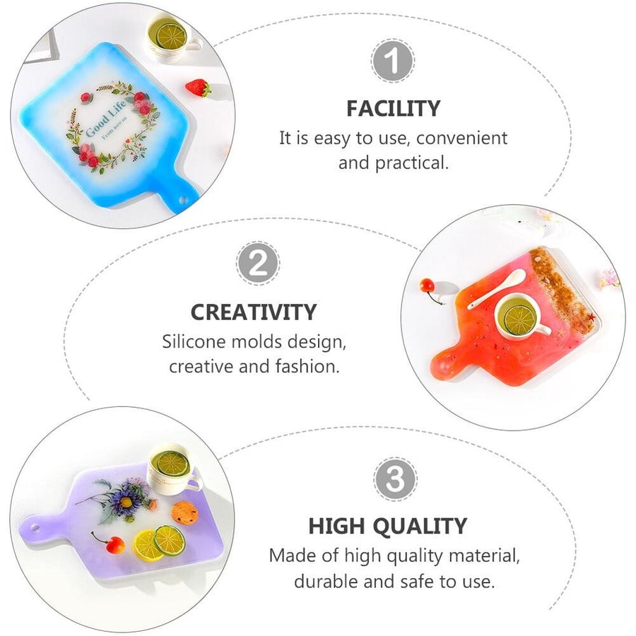 Large Silicone Epoxy Resin Mold Tray for Crafting and Decorative Resin Projects