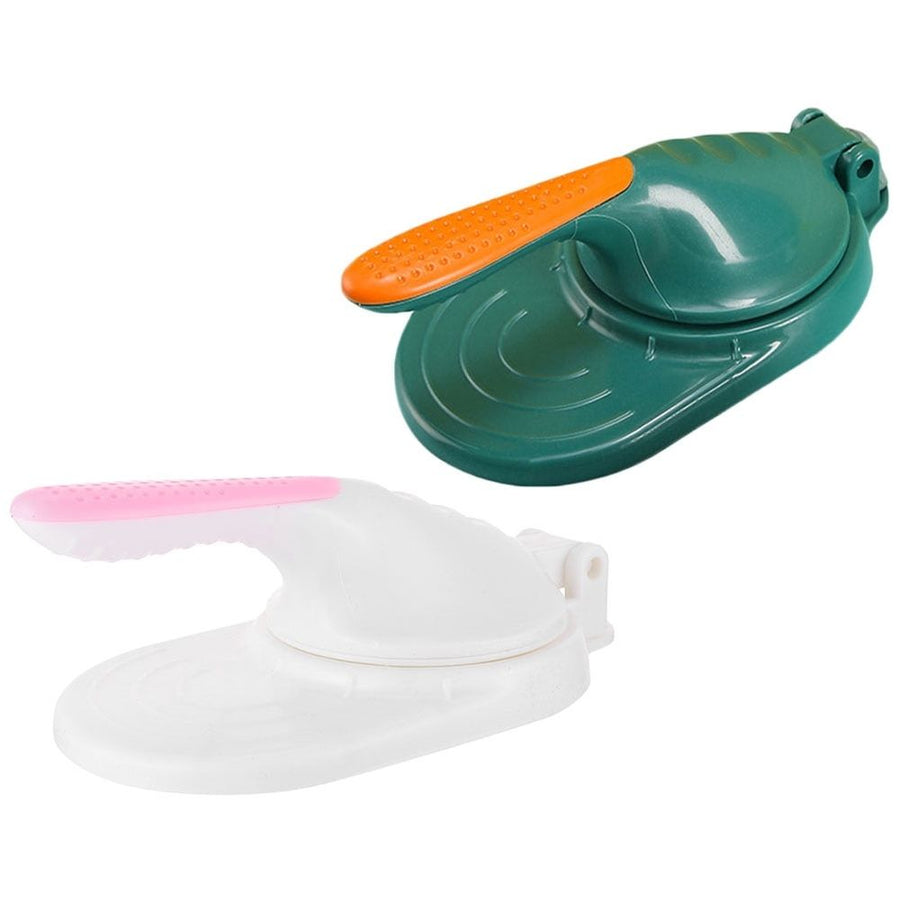 2Pcs Plastic Handheld Dumpling Mold Presser for Families Friends