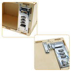 Small Wooden Lockbox with Mechanical Password Lock - Puzzle Password Bank Box for Kids and Home Security