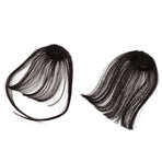 Black Clip in Fringe Bangs, Non-Reflective and Reusable, Perfect for Parties and Performances 2Pcs