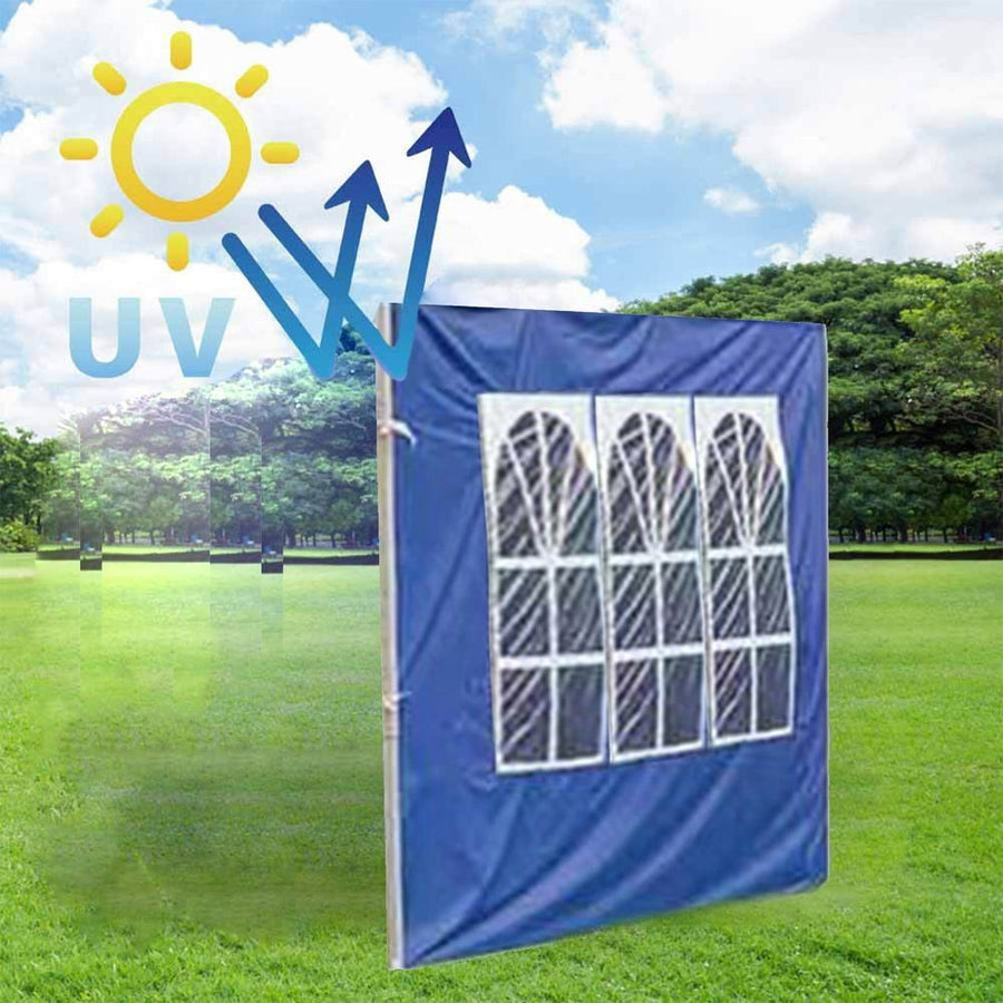 10ft × 10ft White Spring Open Outdoor Canopy, Sidewalls and Waterproof