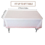 Gold Plastic Tablecloth For Party Decorations,Disposable Table Cloth For Rectangle Table,Gold Dot Confetti Waterproof Table Covers,For Dining Graduation Wedding Birthday