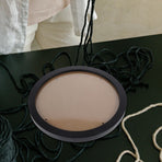Black Resin Embroidery Hoop Frame for Cross Display, Circular Photo Holder for Craft and Needlework