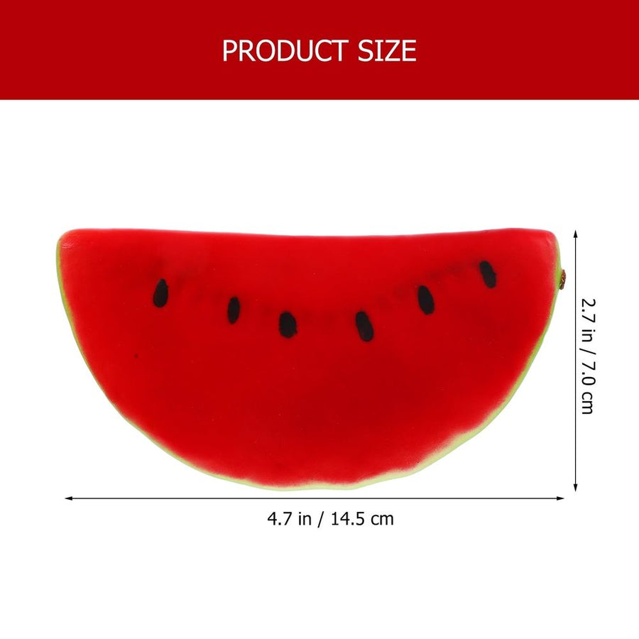3Pcs Realistic Red Artificial Watermelon Slice Models for Home Kitchen Garden Decor