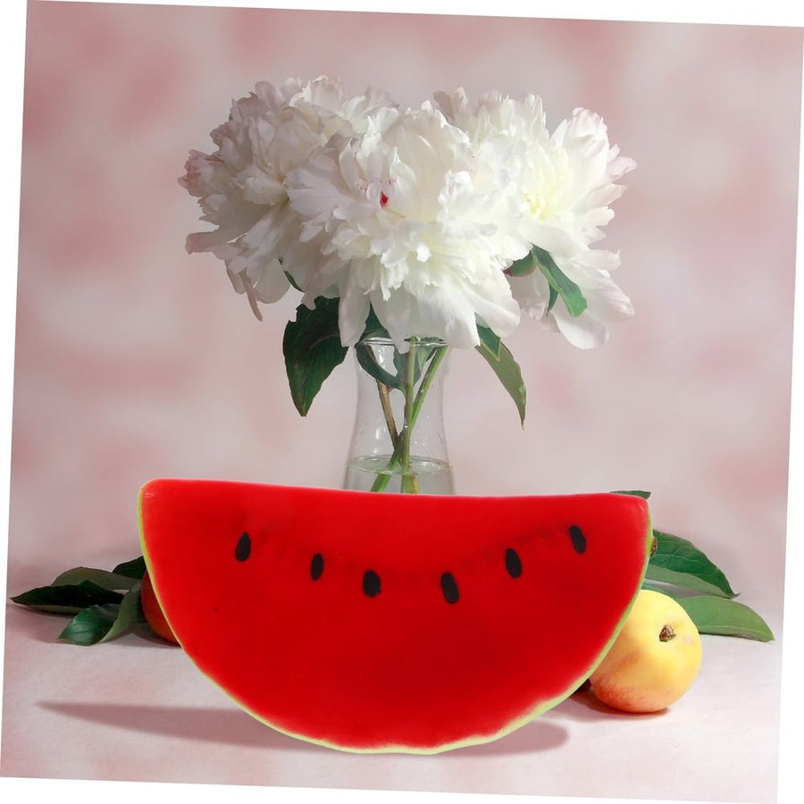3Pcs Realistic Red Artificial Watermelon Slice Models for Home Kitchen Garden Decor