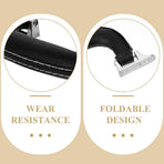 2-Pack Black Luggage Grip Handle Replacement with Foldable Design and Easy Installation for Travel Suitcases