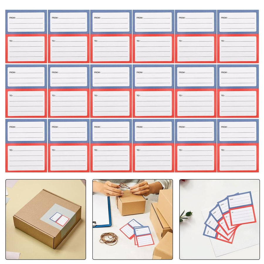 Self-Adhesive Mailing Labels Multi-Color Paper Strong Adhesion 150Pcs