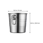 Stainless Steel Ice Bucket Plated Silver for Decoration Keeps Drinks Chilled in Bars