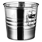 Stainless Steel Ice Bucket Plated Silver for Decoration Keeps Drinks Chilled in Bars