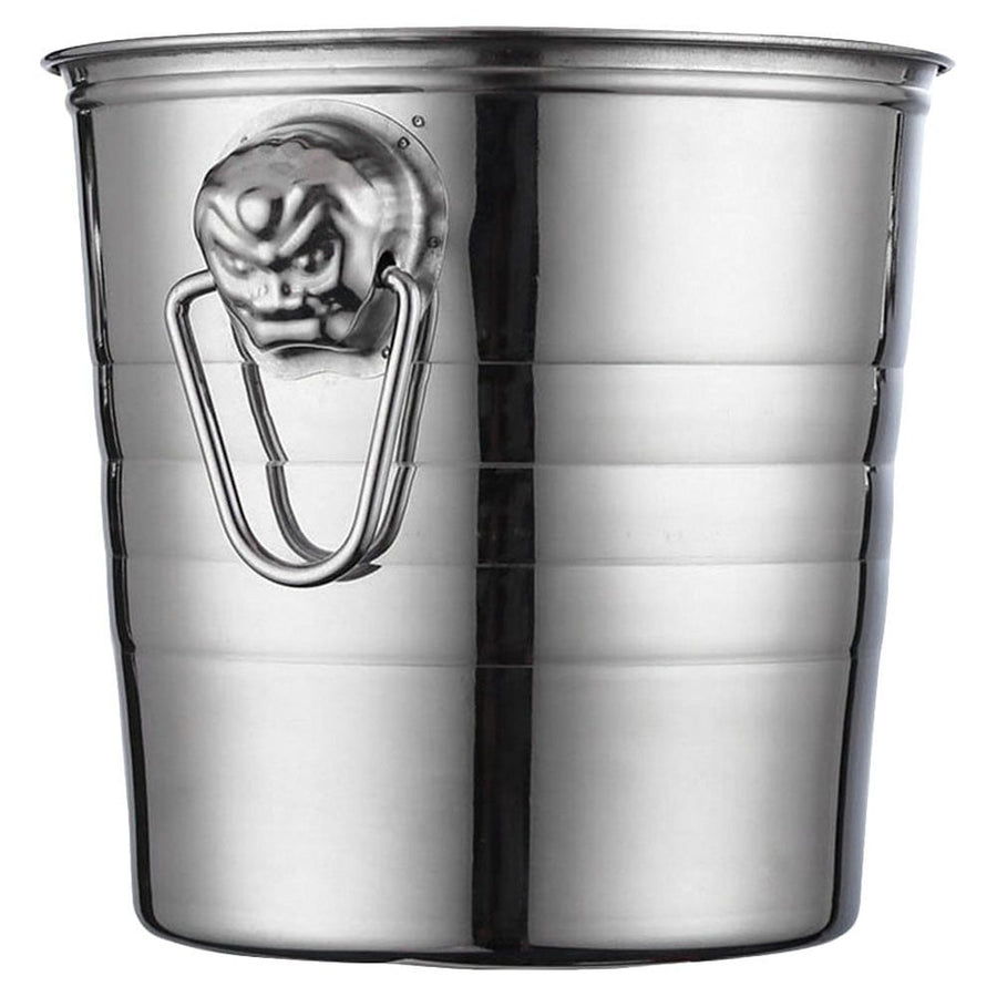 Stainless Steel Ice Bucket Plated Silver for Decoration Keeps Drinks Chilled in Bars