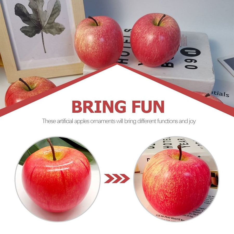 2Pcs Fake Fruit Models Red Foam Artificial Decoration for Home Decoration
