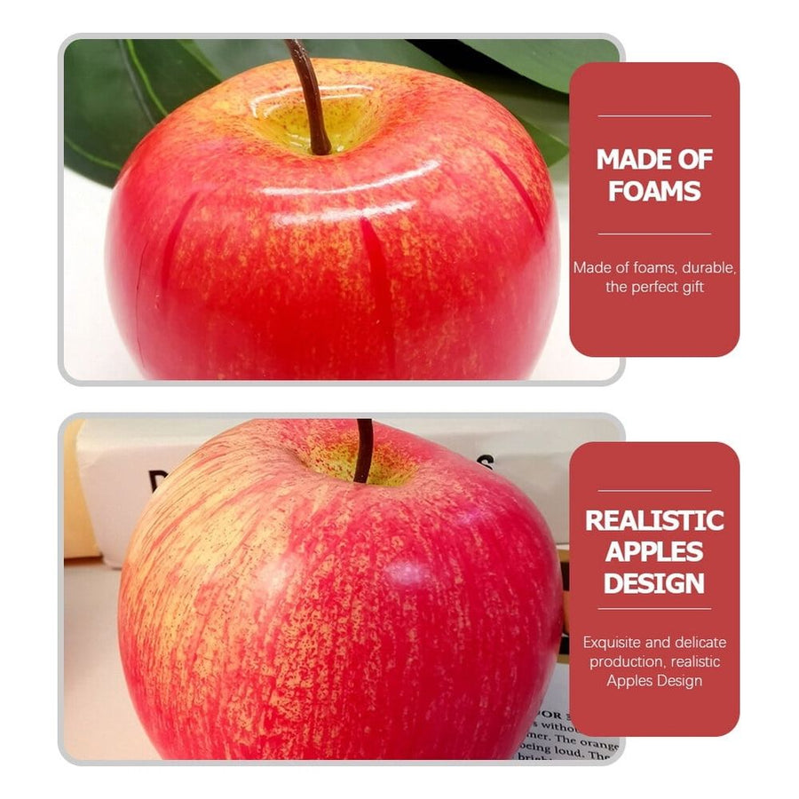 2Pcs Fake Fruit Models Red Foam Artificial Decoration for Home Decoration