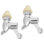 2Pcs Silver Plastic Bucket Spigot Replacement for Water Cooler and Beverage Dispenser