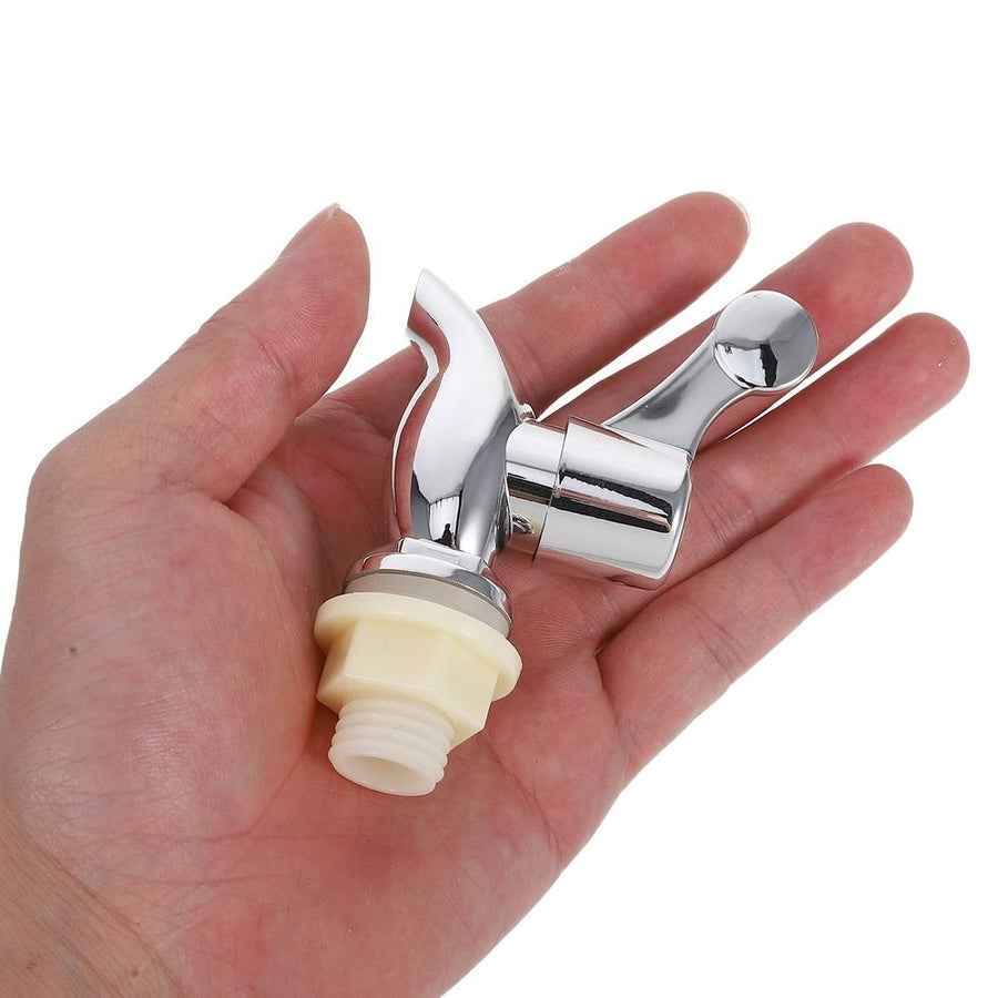 2Pcs Silver Plastic Bucket Spigot Replacement for Water Cooler and Beverage Dispenser