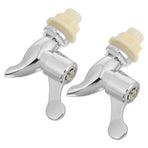 2Pcs Silver Plastic Bucket Spigot Replacement for Water Cooler and Beverage Dispenser