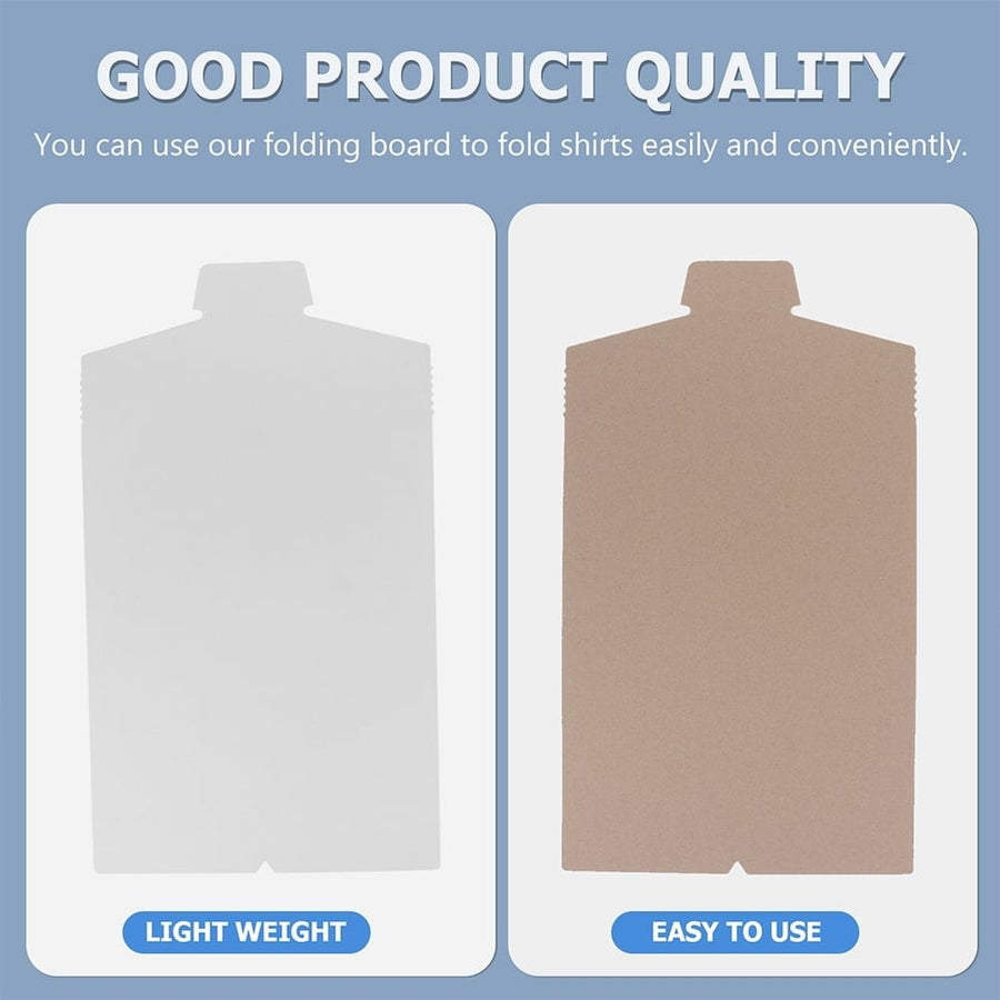T-Shirt Folding Board White Paperboard for Storage Anti-Wrinkle Organizer 25Pcs