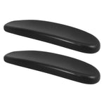 1 Pair Black PU Office Chair Armrest Pads Replacement Cushions Easy to Install for Comfortable Office Seating