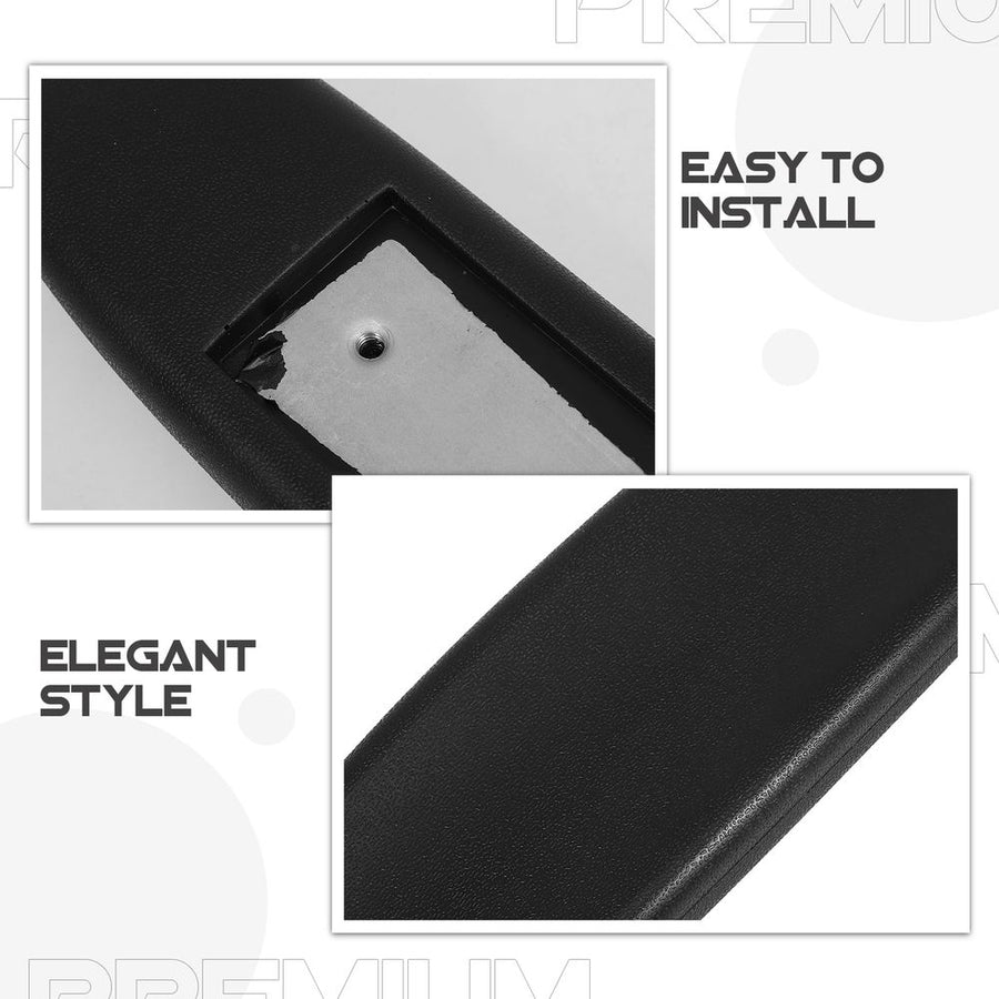1 Pair Black PU Office Chair Armrest Pads Replacement Cushions Easy to Install for Comfortable Office Seating