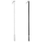 2-Pack Curtain Pull Rods with Crack-Resistant for Drapery in Living Room and Bedroom
