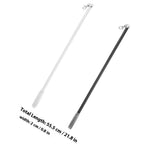 2-Pack Curtain Pull Rods with Crack-Resistant for Drapery in Living Room and Bedroom