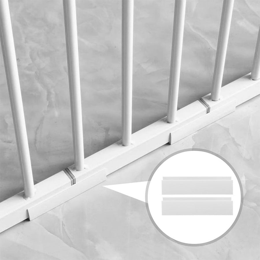 4Pcs Pet Gate Support Feet U Shaped Groove for Dog Gate Reinforcement White
