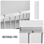 4Pcs Pet Gate Support Feet U Shaped Groove for Dog Gate Reinforcement White
