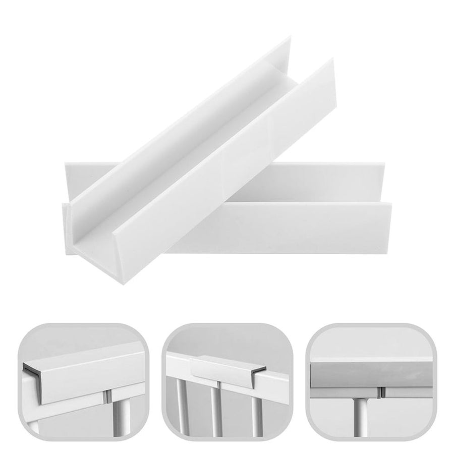 4Pcs Pet Gate Support Feet U Shaped Groove for Dog Gate Reinforcement White