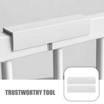 4Pcs Pet Gate Support Feet U Shaped Groove for Dog Gate Reinforcement White