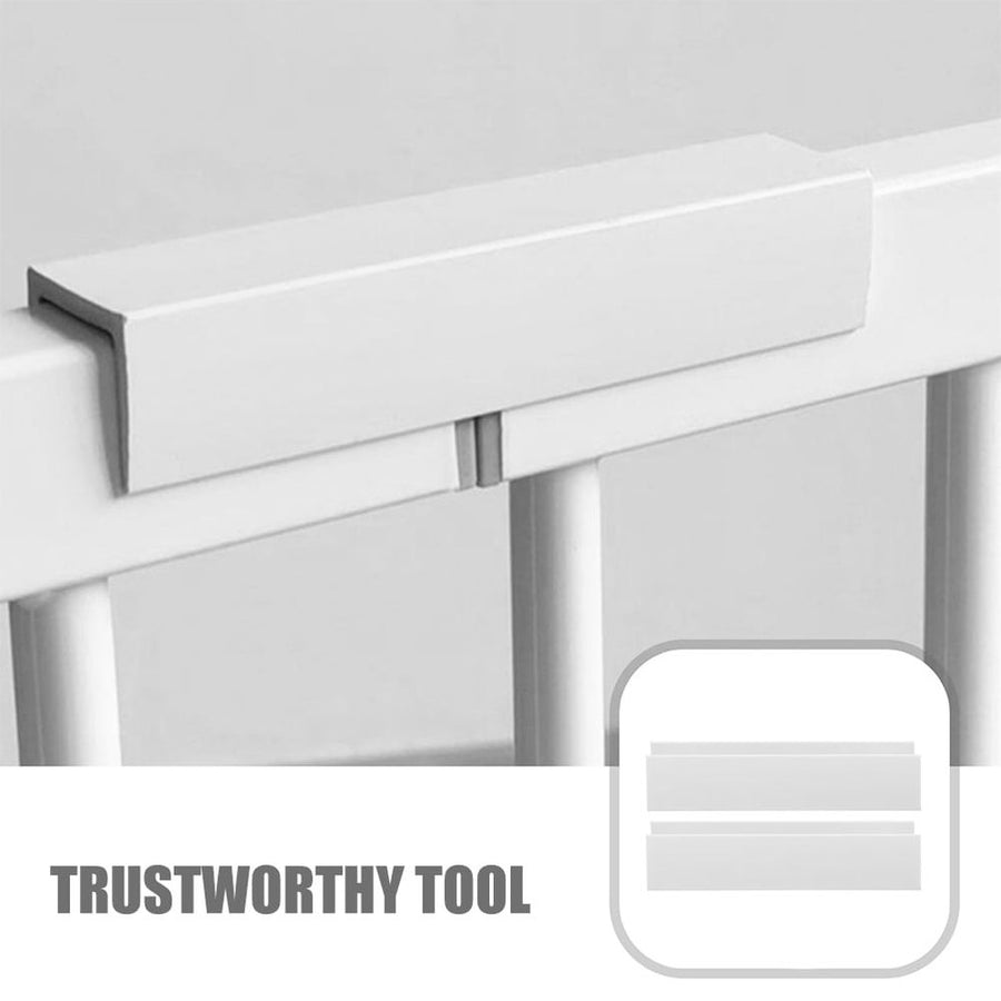 4Pcs Pet Gate Support Feet U Shaped Groove for Dog Gate Reinforcement White