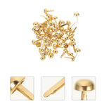 DIY Craft Nails Golden Alloy Paper Fasteners for Scrapbooking 100Pcs