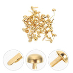 DIY Craft Nails Golden Alloy Paper Fasteners for Scrapbooking 100Pcs