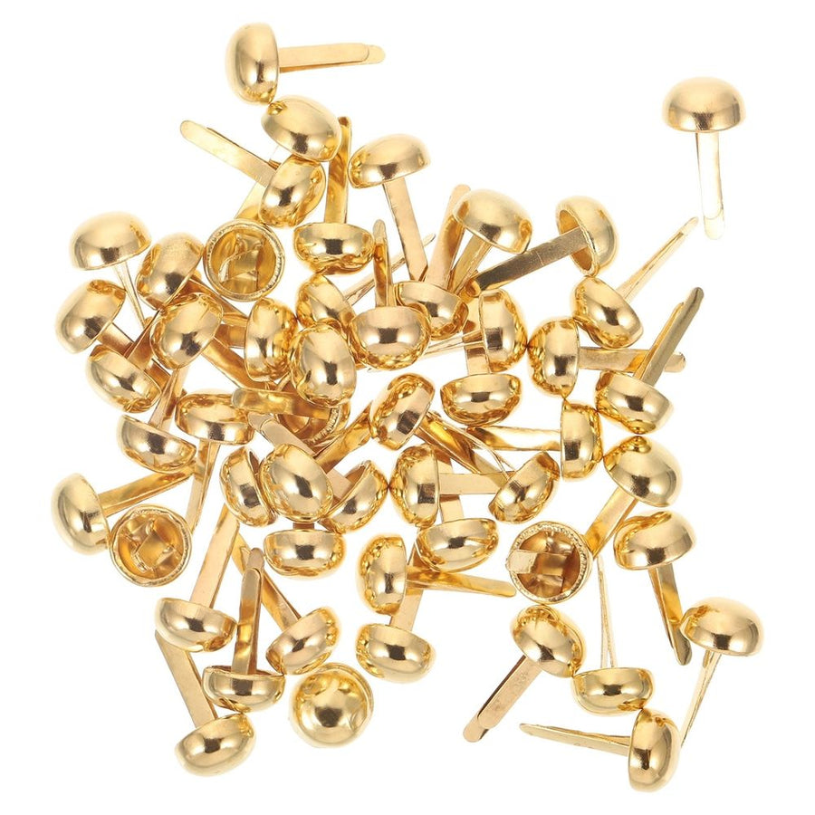 DIY Craft Nails Golden Alloy Paper Fasteners for Scrapbooking 100Pcs