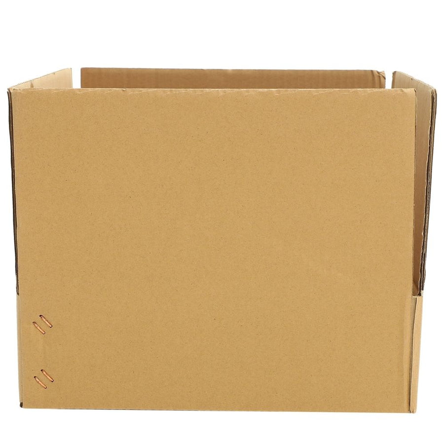 Multi-Use Khaki Corrugated Box for Dishes, Cups, and Wine Storage