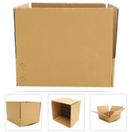 Multi-Use Khaki Corrugated Box for Dishes, Cups, and Wine Storage