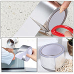 Aluminum Foil Tape with Strong Adhesion, Self-Adhesive Heat Insulation Tape for Home, Office, and Industrial Use